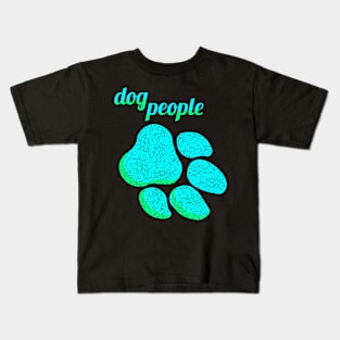 dog people - mint Kids T-Shirt